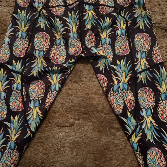Feed Me Fight Me Pineapple Capri leggings. - Picture 3 of 3